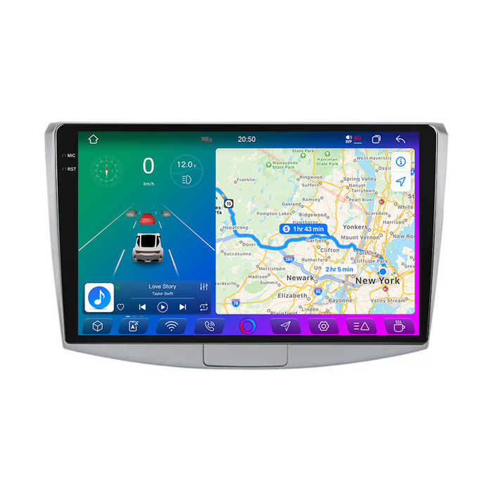 X-Series 10" Android Touchsystem til Volkswagen Passast B6 B7 (2010-2015), med Apple Carplay & Android Auto