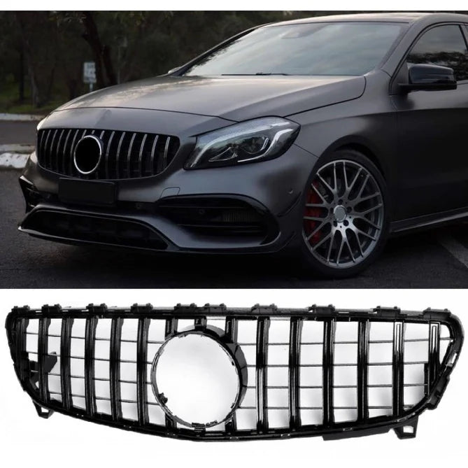 GT Frontgrill til Mercedes A-klasse W176 2013-2015 - Blank Sort