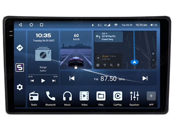 9'' Android Multimedia Touchsystem Audi A4 (2000-2008), med Apple Carplay & Android Auto