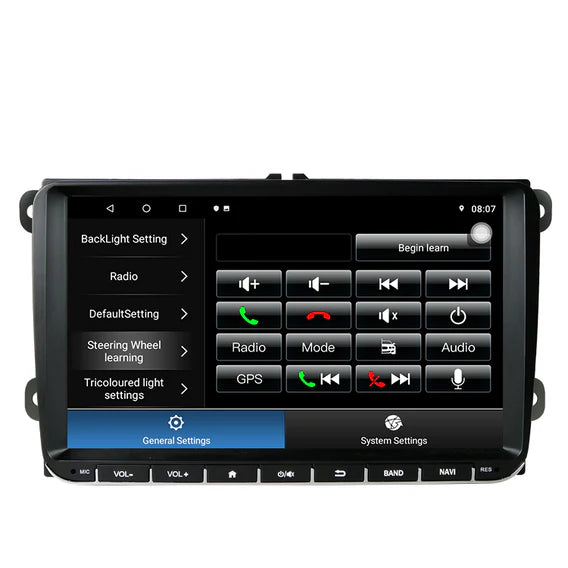 9'' Android-radio för Volkswagen, Skoda & Seat