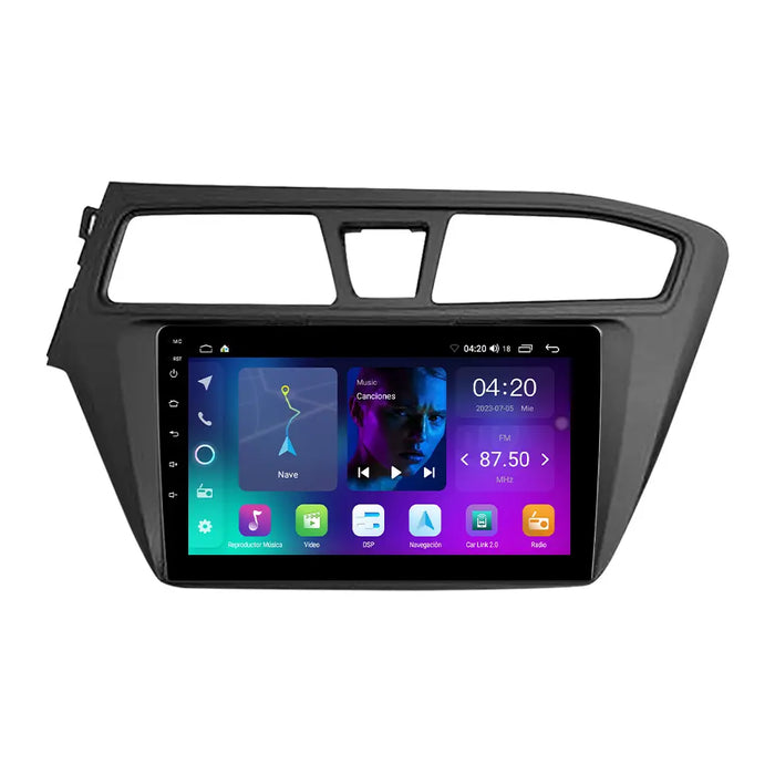 9'' Android Multimedia Touchsystem Hyundai I20 (2014-2019), med Apple Carplay & Android Auto