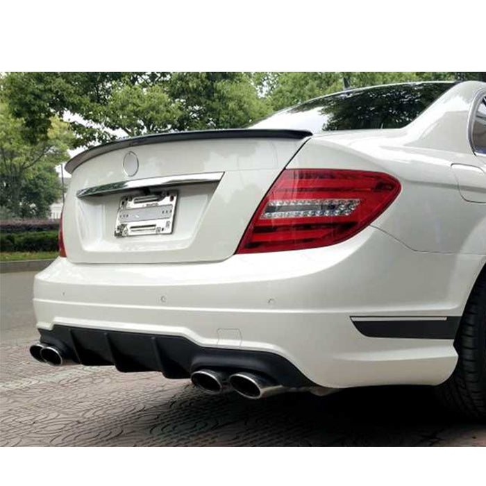 Bakspoiler till Mercedes W204 2007-2013 blank svart