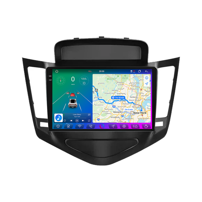 X-Series 9" Android Touchsystem til Chevrolet Cruze (2009-2014), med Apple Carplay & Android Auto