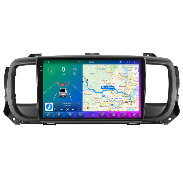 X-Series 9" Android Touchsystem til Peugeot Expert Citroën Jumpy Toyota Proace (2016-2021), med Apple Carplay & Android Auto