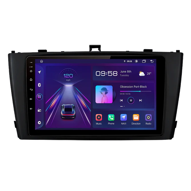 9'' Toyota Avensis Android Radio, med Apple Carplay & Android Auto