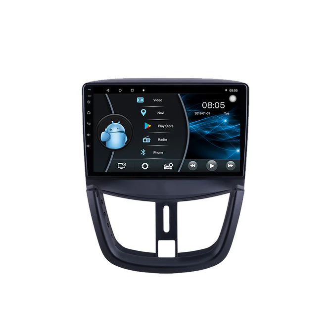 9'' Peugeot 207 Android multimedia, med Apple Carplay & Android Auto