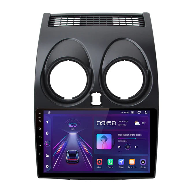 9'' Nissan Qashqai J10 Android Radio, med Apple Carplay & Android Auto