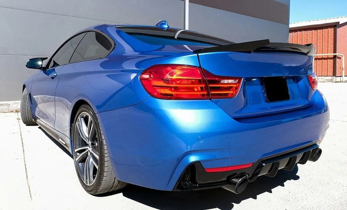 Bagspoiler til BMW 4-serie F32 2-dørs blank sort