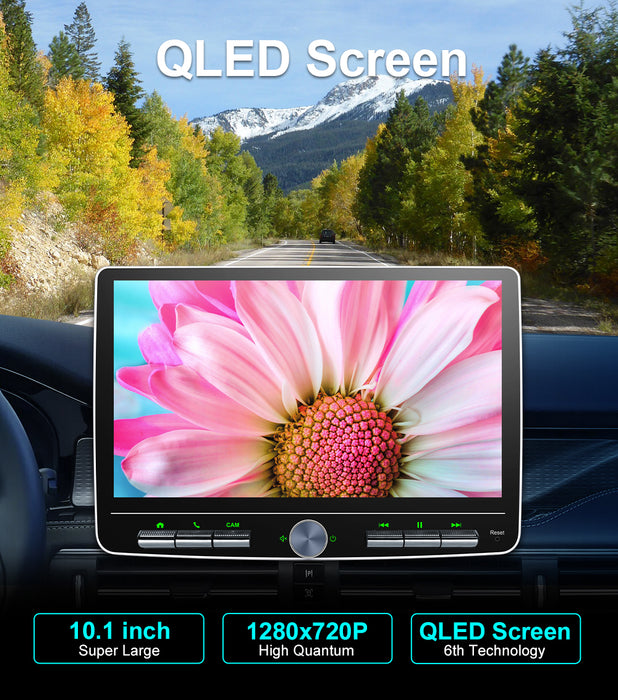 10'' 2-DIN Universal Android skærm, med Apple Carplay & Android Auto