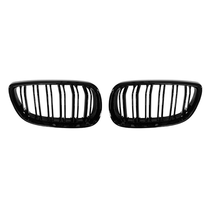 Nyrer Sæt – Front Dobbelt Gitter Grill til BMW E92 Coupé (2006–2009) – Blank Sort
