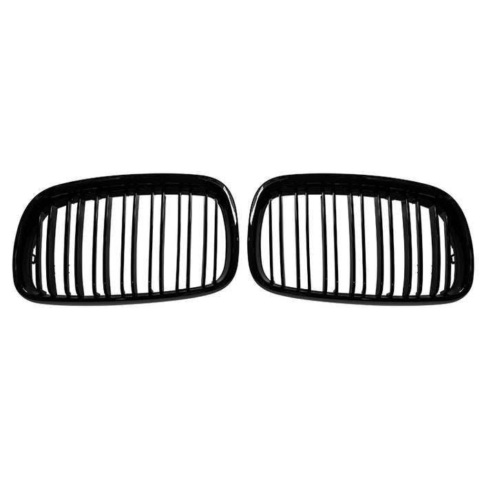 Black kidney grilles set for BMW X5 E70 front double grill replacement 2007-2013