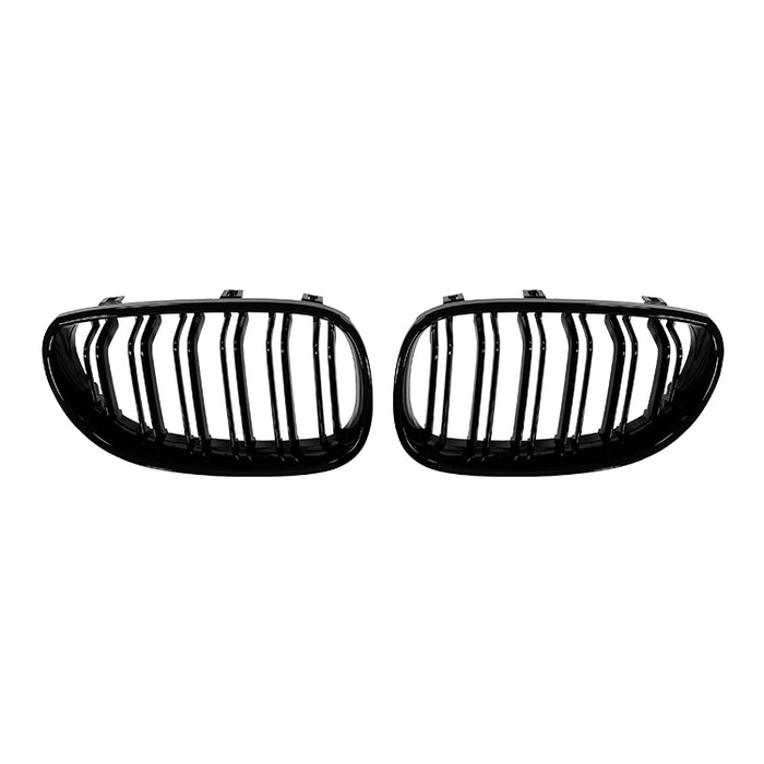 Nyrer sæt front dobbelt gitter grill til BMW E60 (2004-2010) Blank sort