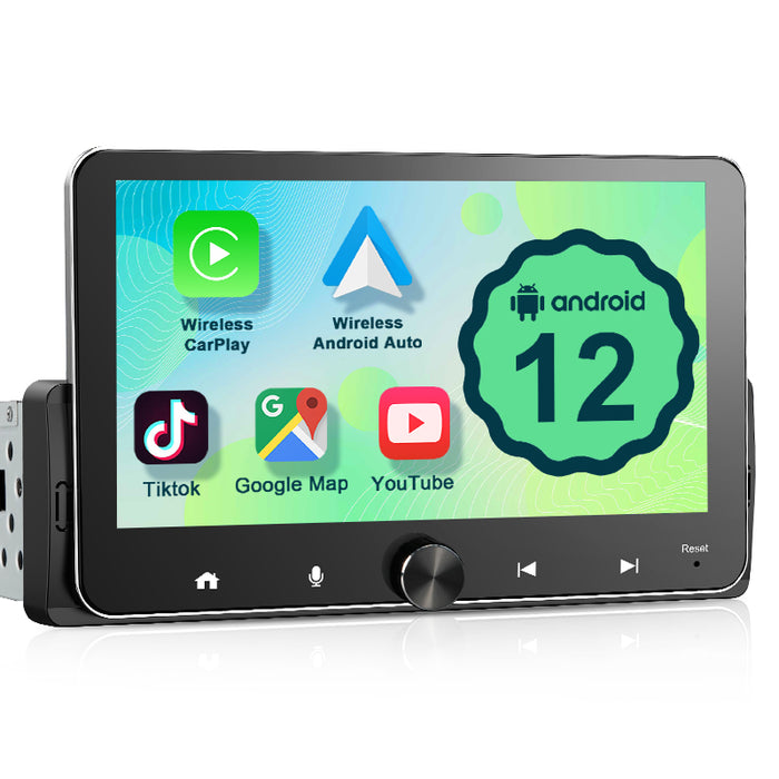 7'' 1-DIN Universal Android skærm, med Apple Carplay & Android Auto