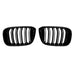 Gloss black kidney grille set BMW X5 G01 2018-2021 front double grille replacement