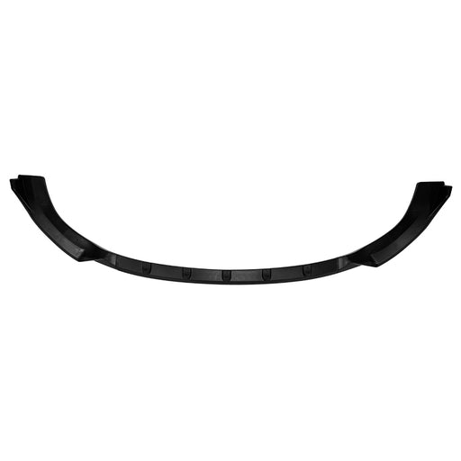 Black front splitter for Mercedes-Benz E-Class W214 AMG Line with aerodynamic curved design