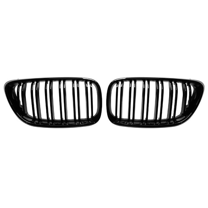 Frontgrill til BMW 2-Serie F22 Coupé (2014-2021) Dobbelt Lamel - Blank Sort