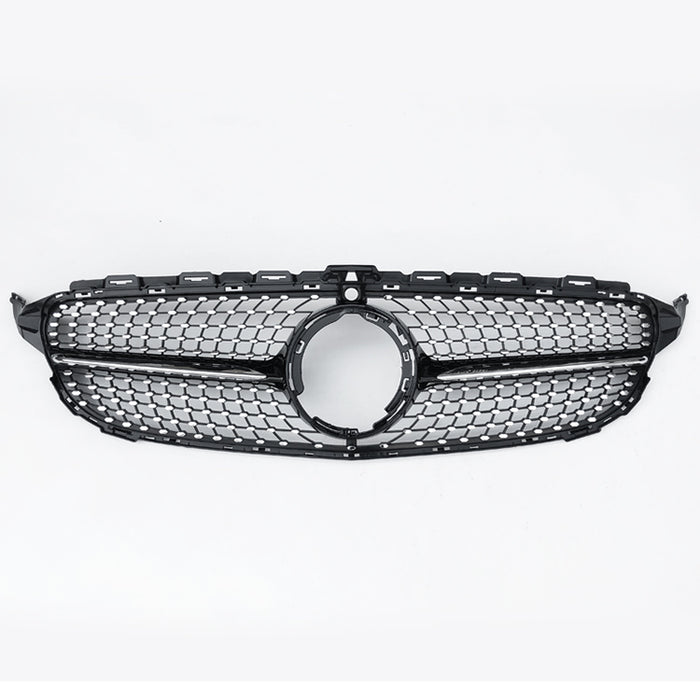 Diamant frontgrill til Mercedes C-Klasse W205 2019-2021