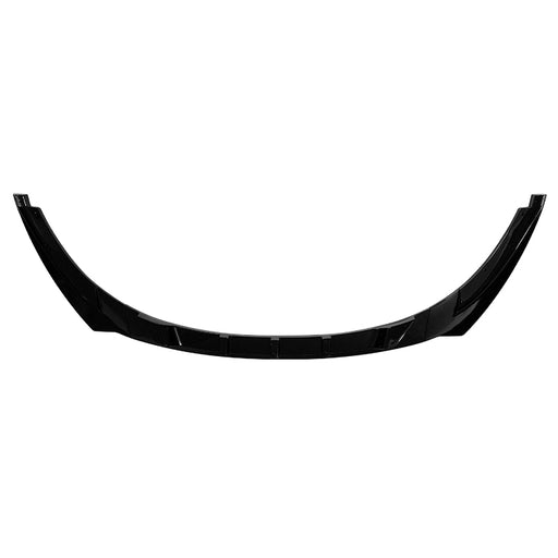 Black gloss front splitter for Volkswagen Golf 5 GTI with curved aerodynamic design
