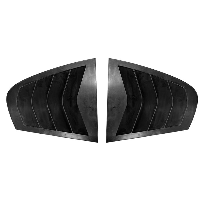 Black Bagrude Lameller Covers with vertical louvered slats for BMW F30 2012-2015