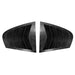 Black Bagrude Lameller Covers with vertical louvered slats for BMW F30 2012-2015