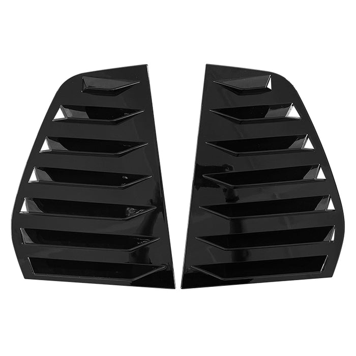 Bagrude lameller covers for Volkswagen Golf 5 GTI, pair of black louvered side vents