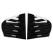 Black Bagrude lameller cover for BMW E90 2005-2012 with horizontal ventilation slats