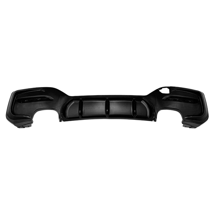 Glossy black rear bumper diffuser for BMW 1-Series F20 F21 M-package with multi-fin design