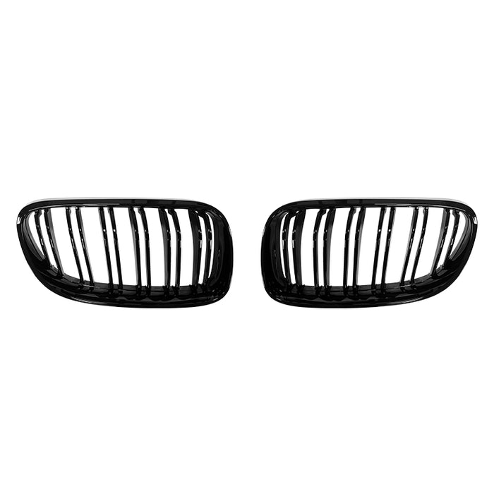 Nyrer Sæt – Front Dobbelt Gitter Grill til BMW E92 Coupé (2010–2013) – Blank Sort