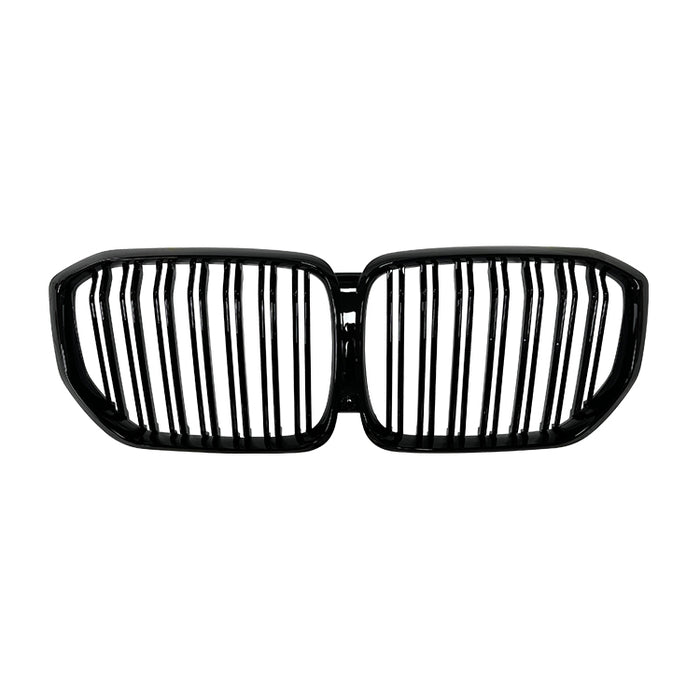 Black double kidney front grill for BMW X5 G05 2019-2023