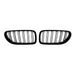 Gloss black double mesh kidney grille set for BMW 6 Series F06 F12 F13 2011-2018 front bumper
