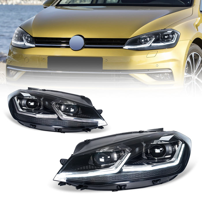 Golf 7 LED-lampor med dynamiska blixtar