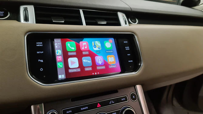 Land Rover trådlös Apple Carplay &amp; Android Auto