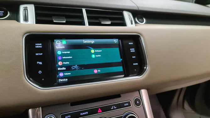 Land Rover trådlös Apple Carplay &amp; Android Auto