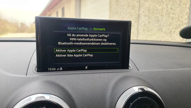 Smartphone-gränssnitt (Apple Carplay &amp; Android Auto) aktivering