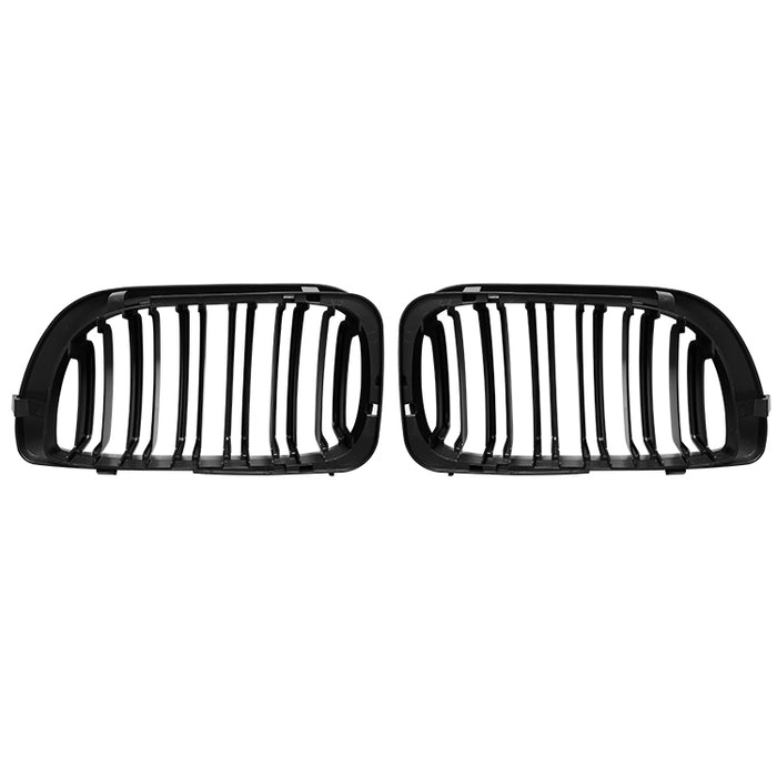 Nyrer Sæt – Front Dobbelt Gitter Grill til BMW E46 4-dørs (2002–2005) – Blank Sort