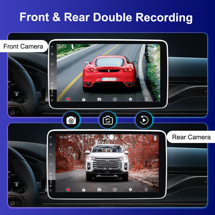 9'' 2-DIN Universal Android skærm, med Apple Carplay & Android Auto