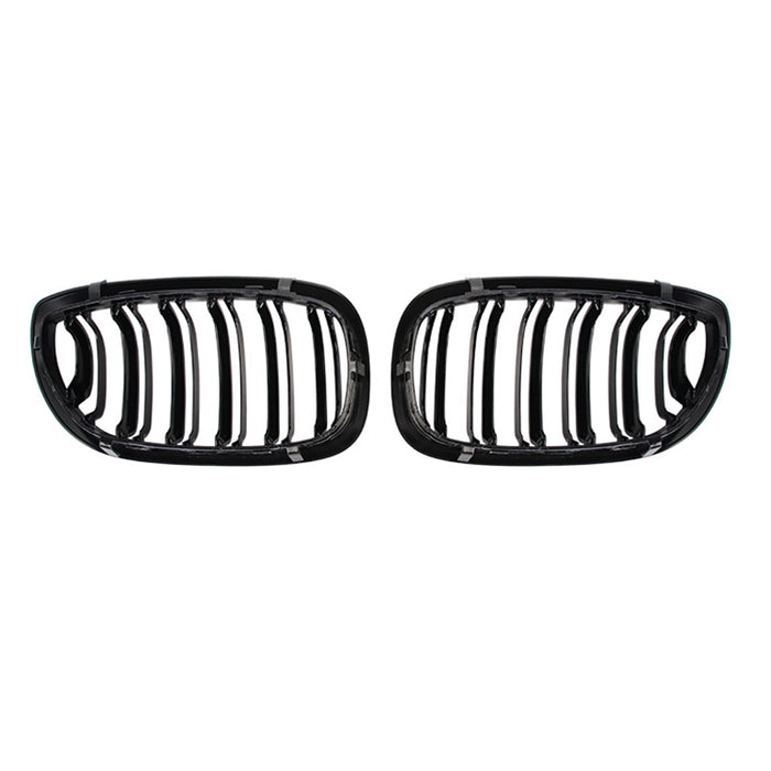 Nyrer Sæt – Front Dobbelt Gitter Grill til BMW E46 2-dørs (2002–2005) – Blank Sort