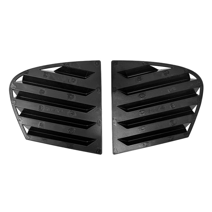 Bagrude black lameller kidney grille covers for BMW 1-series E87 2004-2011 slotted design