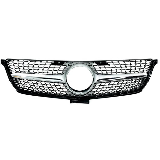 Black diamond-style front grille for Mercedes-Benz ML-Class W166 2013-2015