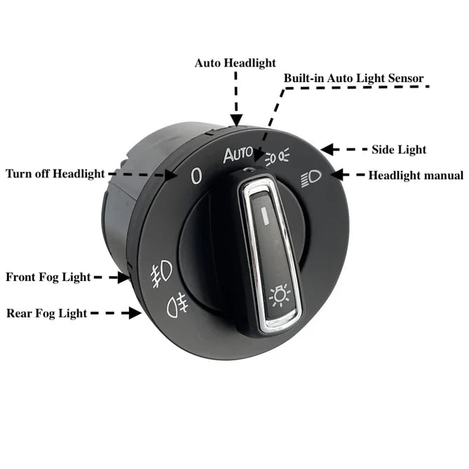 Volkswagen Automatisk ljusströmbrytare med inbyggd sensor
