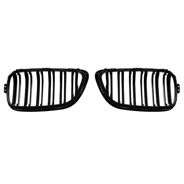 Frontgrill til BMW 2-Serie F22 Coupé (2014-2021) Dobbelt Lamel - Blank Sort
