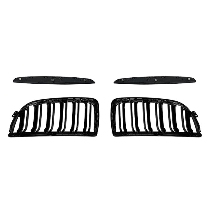 Nyrer Sæt – Front Dobbelt Gitter Grill til BMW E90 (2005–2007) – Blank Sort