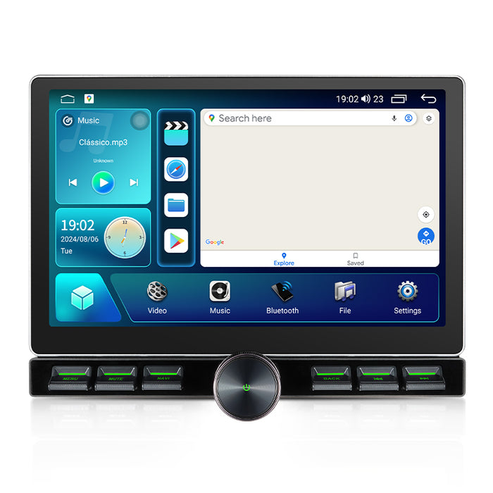 11.6'' 2-DIN Universal Android skærm, med Apple Carplay & Android Auto