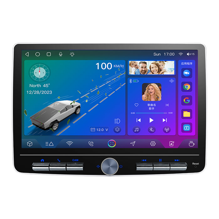 10'' 2-DIN Universal Android skærm, med Apple Carplay & Android Auto