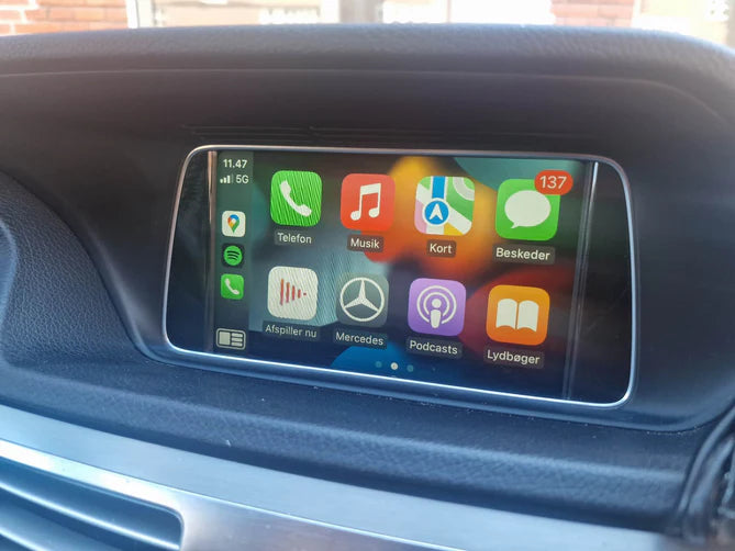 Mercedes-Benz aktivering av Apple Carplay och Android Auto