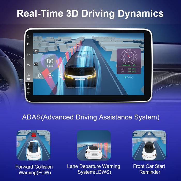 9'' 2-DIN Universal Android skærm, med Apple Carplay & Android Auto