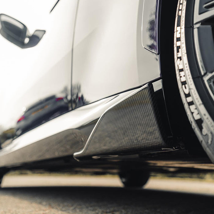 Sideskørter til BMW 2-Serie G42 Coupe (2022-) - Blank Sort