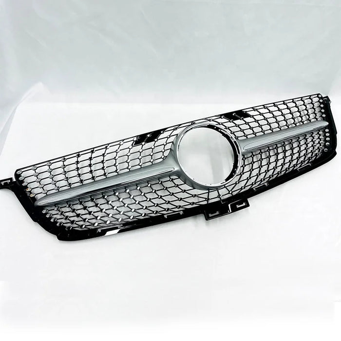 Diamant-Style Frontgrill til Mercedes-Benz ML-Klasse W166 (2013–2015) – Blank Sort