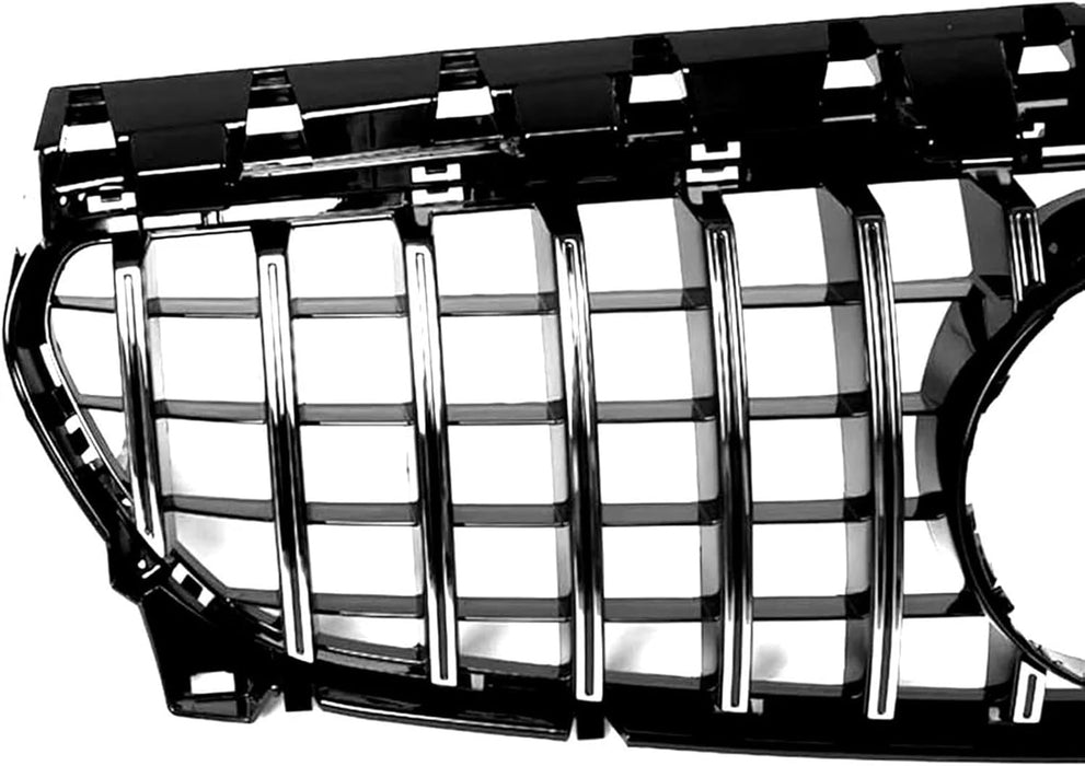 Diamant Front Grill til Mercedes W117 CLA-Klasse (2013–2015) - Blank sort
