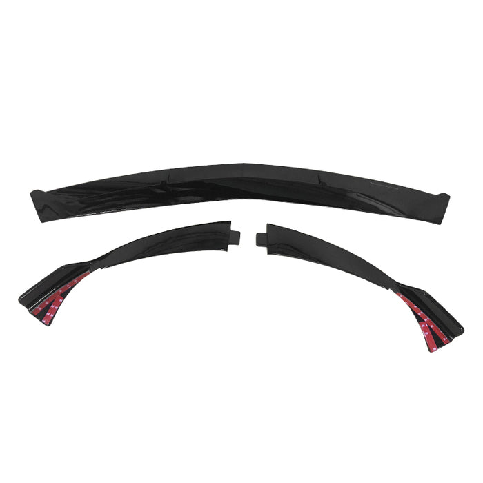 Mercedes A-Klasse Sedan A200 W177 black front splitter with red accents performance body kit